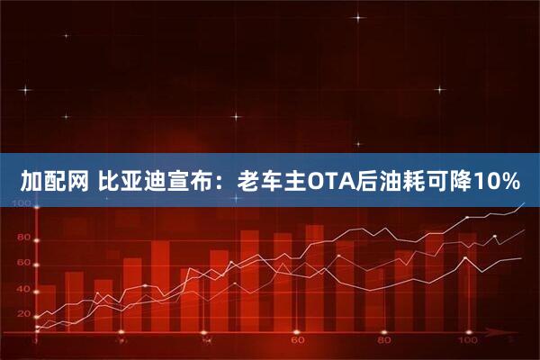 加配网 比亚迪宣布：老车主OTA后油耗可降10%
